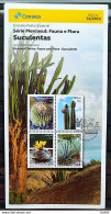 Brochure Brazil Edital 2022 14 Mercosul Series Fauna And Flora Suculents Without Stamp - Covers & Documents