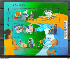 B 230 Brazil Stamp Vaccines Health Cow Kids Soccer Seniors Edward Jenner 2022 - Neufs