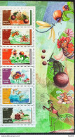 C 4028 Brazil Stamp Beneficial Insects Bee Dragonfly Mantis Scroll Dust Microwaspa Ladybug Mercosul 2021 With Vignette - Neufs