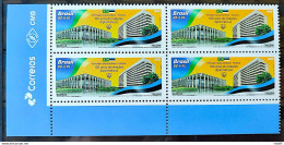 C 4024 Brazil Stamp Joint Issue 100 Years Of Diplomatics Relations Brazil Estonia 2021 Block Of 4 Vignette Correios - Neufs