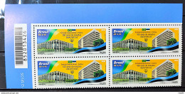 C 4024 Brazil Stamp Diplomatic Relationships Brazil Estonia Hand Flag 2021 Block Of 4 Barcode - Neufs