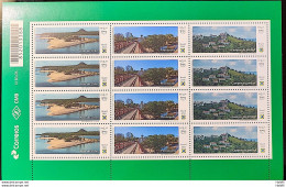 C 4013 Brazil Stamp American Series, UPAEP, Tourism, Alter Do Chao Pirenopolis Campos Do Jordao 2021 Sheet - Unused Stamps