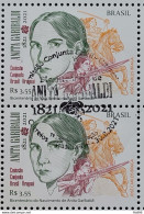 C 4003 200 Years Of The Birth Of Anita Garibaldi, Horse, Weapon 2021 2 Stamps CBC BSB - Neufs