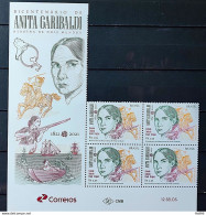 C 4003 Brazil Stamp 200 Years Anita Garibaldi Horse Weapon 2021 Vignette - Ongebruikt