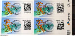 C 4001 Brazil Stamp Discovery Of Insulin Health 2021 Block Of 4 Vignette Correios - Neufs