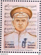 C 3987 Brazil Stamp Conductor Tonheca Dantas Music Bomber 2021 - Neufs