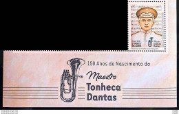 C 3987 Brazil Stamp Conductor Tonheca Dantas Music Bomber 2021 With Vignette - Neufs