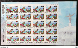 C 3985 Brazil Stamp Diplomatic Relations Dominican Republic Bird Bird Flag Flower 2021 Sheet - Neufs