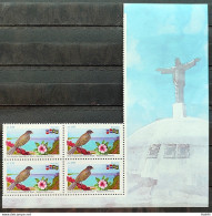 C 3985 Brazil Stamp Dominican Republican Diplomatic Relationships Bird Flag 2021 Block Of 4 Vignette - Neufs