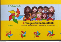 C 3984 Brazil Stamp No More Child Labor Self Adhesive Child 2021 With Lower Vignette - Neufs