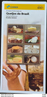 Brochure Brazil Edital 2021 08 Brazilian Cheeses Gastronomy Without Stamp - Lettres & Documents