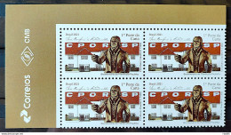 Brazil Stamp C 4004 Bicentenary Of The Paulista Manifesto, Jose Bonifacio, History 2021 Block Of 4 Vignette Correios - Neufs