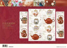 China Hong Kong 2024 Museums Collection — Tea Ware From China And The World Stamp Sheetlet MNH - Blocs-feuillets