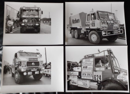 4 Photos - PARIS - DAKAR - Camion - Années 1980 / 2000 - - Trucks