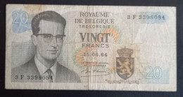 #1     BELGIQUE - 20 Vingt Francs 1964 - Royaume De Belgique - Sonstige & Ohne Zuordnung