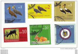 SOUTH SUDAN Full Set 2nd Issue Cancelled = Südsudan CTO Birds Wildlife Soudan Du Sud - South Sudan