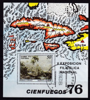 Kuba, 1976, 2175 Block 48,  Used Oo,  5. Nationale Briefmarkenausstellung. - Oblitérés