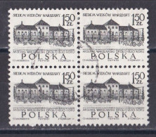 Pologne - République 1961 - 1970   Y & T N °  1455  Bloc De 4 Oblitérés - Used Stamps