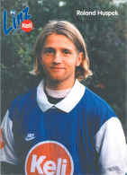 Autogrammkarte AK Roland Huspek FC Linz 95-96 Blau-Weiß BW SK VÖEST Stahl Krenglbach SV Wallern Admira Wacker Mödling - Autographes