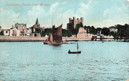 ROYAUME-UNI - Rochester Castle From Bridge - Colorisé - La Mer - Bateaux - Port - Carte Postale Ancienne - Rochester