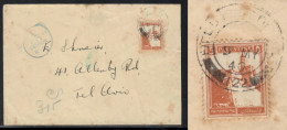 FIELD POST OFFICE 22 Palestine British Mandate Cover 1940 WW2 CENSOR No 5 - Palästina