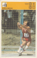 Hammer Throw Jurij Sedik Russia USSR Trading Card Svijet Sporta - Athletics