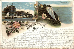 Gruss Von Der Insel Rügen - Litho - Ruegen