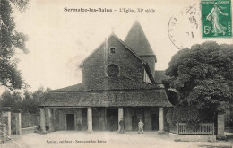 FRANCE - Sermaize Les Bains - Vue Sur L'église XIe Siècle - Face à L'entrée - Animé - Carte Postale Ancienne - Sermaize-les-Bains