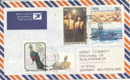 South Africa Air Mail Cover Sent To Germany 1991 Topic Stamps - Posta Aerea