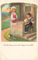 ILLUSTRATEURS - NON SIGNES - Vieille Chanson Qui Reste Toujours Nouvelle - Enfants - Chat - Carte Postale Ancienne - Unclassified