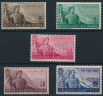 ** San Marino 1948 Mi 397-401 (Mi EUR 120,-) - Autres & Non Classés