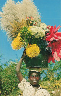 METIERS - Flower Vendor - Colorisé - Animé - Carte Postale - Bauern