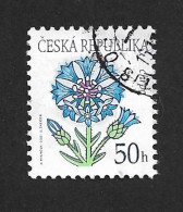 Czech Republic 2003 ⊙ Mi 377 Sc 3220 Flowers: Cornflower, Blumen Tschechische Republik c5 - Oblitérés