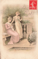 ILLUSTRATEURS - NON SIGNES - Femmes - Broderie - Chaise - Pan - Carte Postale Ancienne - Non Classés