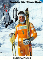 1) Autogramm AK Ski Alpin Andrea Zinsli Schweiz Chur Region Plessur Kanton Graubünden Madrisa Klosters Olympia Suisse - Authographs