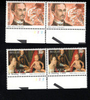 2016251681 1994 OCB 2569 2570 POSTFRIS MINT NEVER HINGED- PLAATNUMMER 2222 GUILLAUME LEKEU - HANS MEMLING - 1991-2000