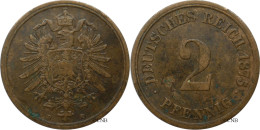 Allemagne - Empire - Guillaume Ier - 2 Pfennig 1875 D - TTB/XF45 - Mon5180 - 2 Pfennig