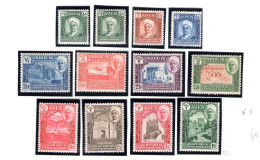 1942-46 ADEN Protector States QU'AITI State Of SHIHR MUKALLA, SG N. 1/11 Set Of 11 MNH/** - Andere & Zonder Classificatie