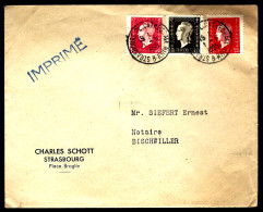 LETTRE DE STRASBOURG - 1955 - MARIANNE DE DULAC - 1944-45 Marianne Van Dulac