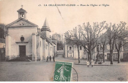 78-SAN60039-LA CELLE SAINT CLOUD.Place De L'Eglise Et Eglise - La Celle Saint Cloud