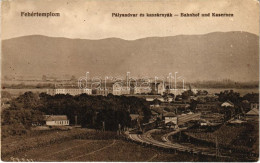 T2/T3 1917 Fehértemplom, Ung. Weisskirchen, Bela Crkva; Pályaudvar és Kaszárnyák, Vasútállomás. Hepke Berthold Kiadása / - Non Classés