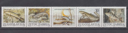 Yugoslavia Republic 1990 Fish Mi#2405-2408 Mint Never Hinged Strip - Unused Stamps