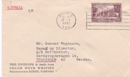 From Australia To Sweden - 1951 - Storia Postale