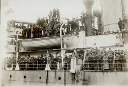 Kriegsgefangenenpost Aus Japan Heimkehrerpost, Fotographie Des Dampfers Hudson-Maru Mit Heimkehrenden Soldaten , Aus Dem - Autres & Non Classés