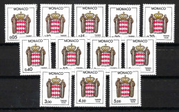 MONACO Taxe 1985-86:  Lot De Neufs** - Postage Due