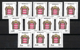 MONACO Taxe 1985-86:  Lot De Neufs** - Impuesto