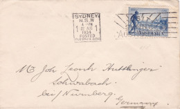 From Australia To Germany - 1934 - Lettres & Documents