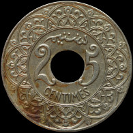 LaZooRo: French Morocco 25 Centimes 1921 XF / UNC - Maroc