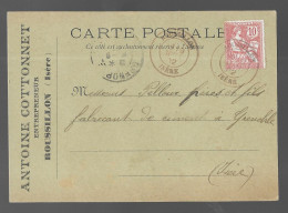 Roussillon, Carte Postale De L'entreprise Antoine Cottonnet (A20p28) - Roussillon