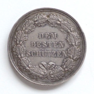 Schützen Bayern Silbermedaille Schießprämie Prinzregent Luitpold 38,7 Mm Durchm. 32,66 G I-II - Other & Unclassified